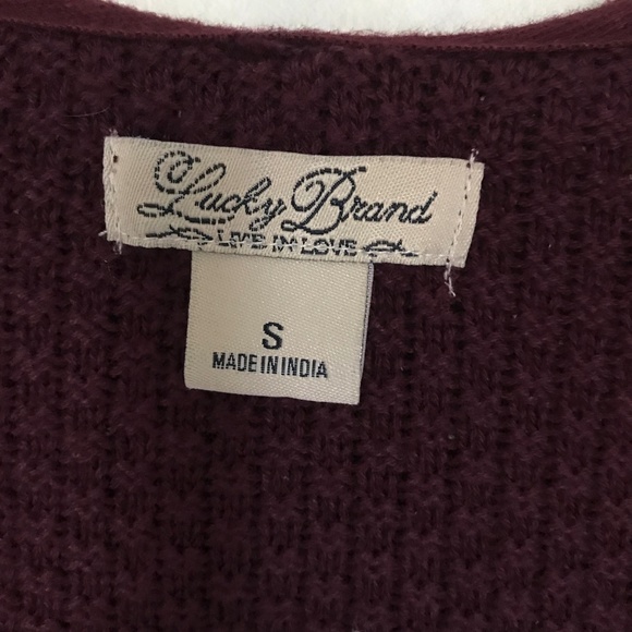 Lucky Brand Hooded Cardigan Sweater Open Front S - Picture 3 of 6